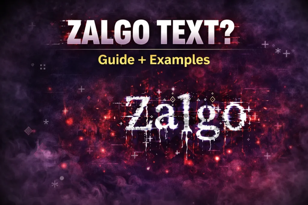 What Is Zalgo Text ? Meaning, Examples & Distorted Unicode Style Guide 1 zalgo text