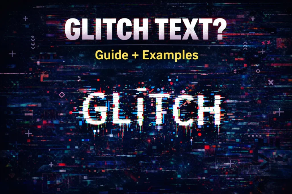 glitch text