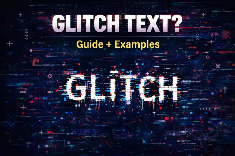 glitch text