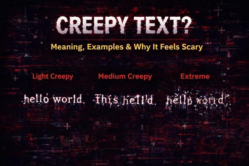 creepy text